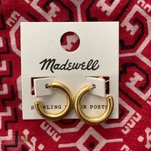 Madewell small chunky hoops!